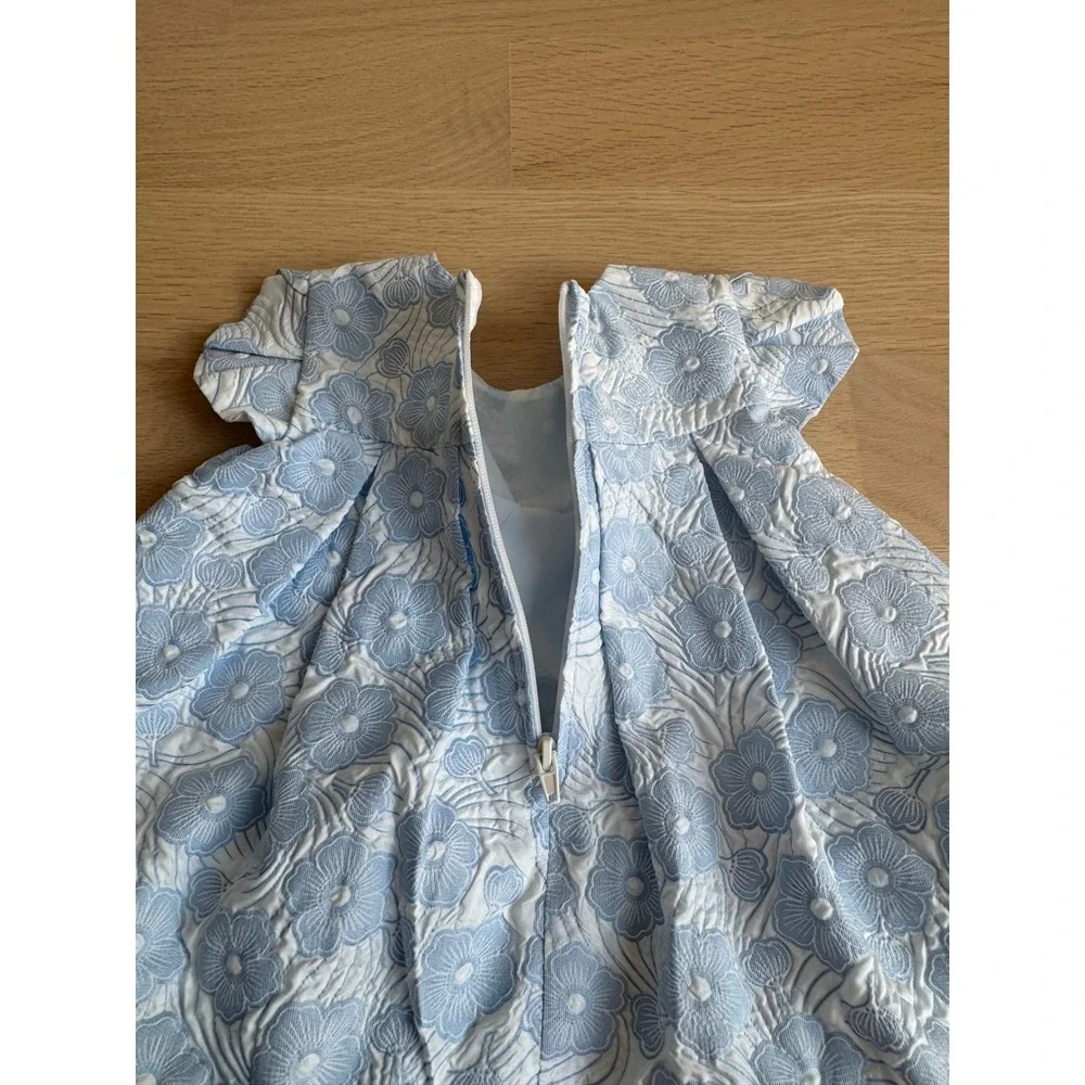 Bundle of 2 Baby Girl Formal Dresses Blue (3-6m) & Pink (0-6m)